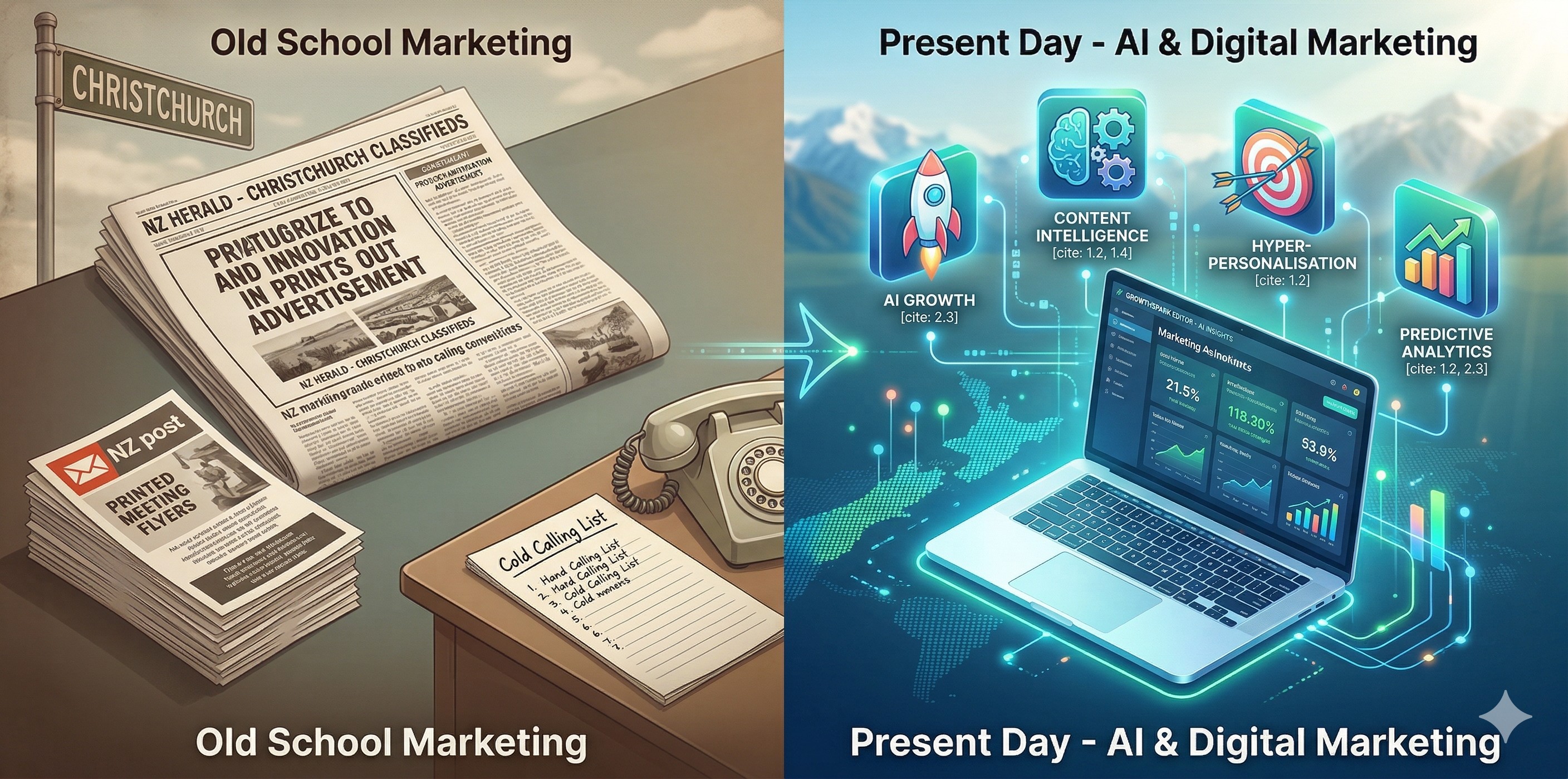 Old vs New AI Marketing Shift